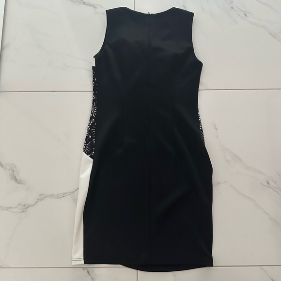 TEABERRY SLEEVELESS BLACK & WHITE DRESS  - 10 - Picture 5 of 12